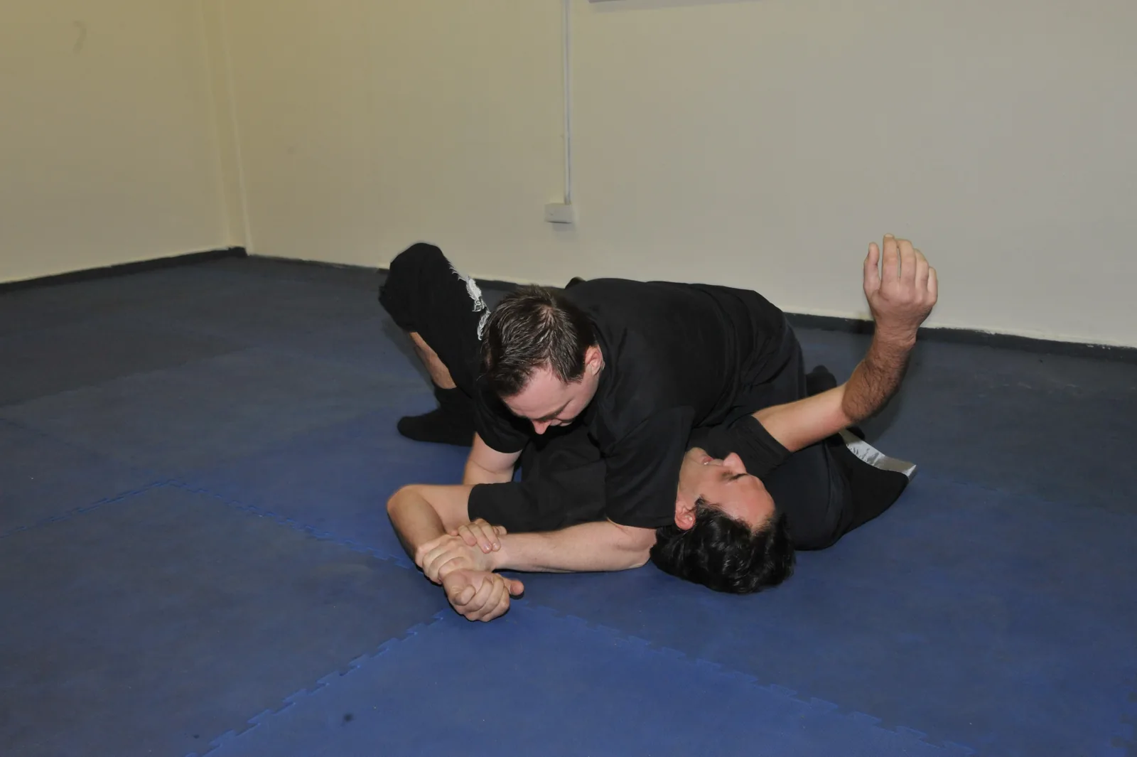 Ground defence: controlling an opponent on the mat.