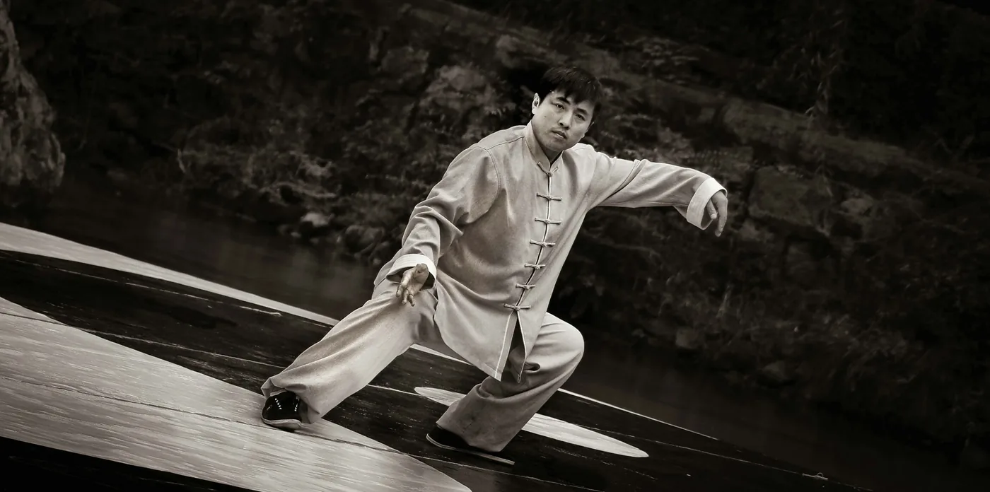 Tai Chi practitioner practicing forms.